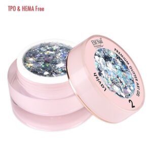 EM Nail Premium Glitter Art Gel Lavish 2 – żel do zdobień UV/LED TPO-Free — zdjęcie 2