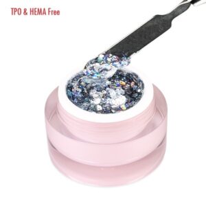 EM Nail Premium Glitter Art Gel Lavish 2 – żel do zdobień UV/LED TPO-Free — zdjęcie 3