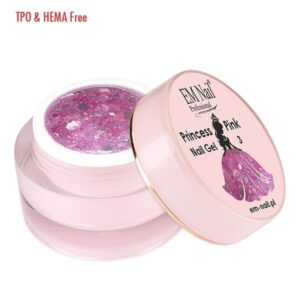 EM Nail Princess Pink Nail Gel Nr 3 Żel do zdobień — zdjęcie 3