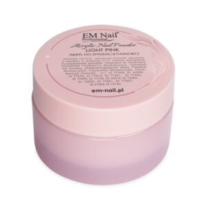 EM Nail Puder Akrylowy Light Pink 50g – Różowy Akryl do Paznokci — zdjęcie 2