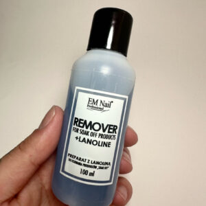 EM Nail Remover z lanoliną do usuwania hybryd