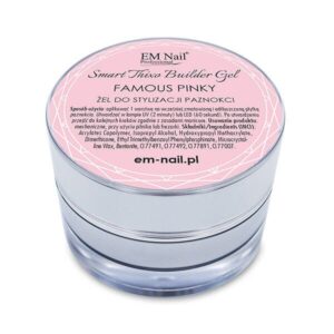 EM Nail Smart Thixo Builder Gel Famous Pinky 30ml – żel budujący — zdjęcie 3