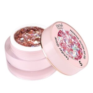 EM Nail Żel do Zdobień Paznokci Premium Glitter Art Gel Tender Glow 5 – 5g — zdjęcie 3