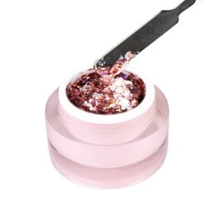 EM Nail Żel do Zdobień Paznokci Premium Glitter Art Gel Tender Glow 5 – 5g — zdjęcie 2