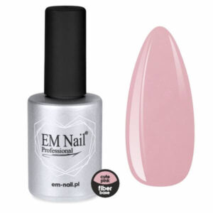 EM Nail Fiber Base Cute Pink 15ml – Różowa Baza Hybrydowa z Włóknem Szklanym