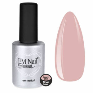 EM Nail Fiber Base Luxury Pink 15ml – baza z włóknem, witaminami i wapniem