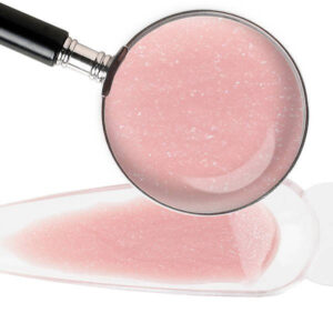 EM Nail Fiber Base Pinkflash 6ml różowa baza hybrydowa z drobinkami — zdjęcie 2