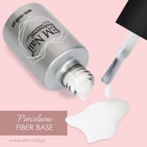 EM Nail Fiber Base Porcelaine 6ml mleczna baza hybrydowa — zdjęcie 2