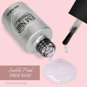 EM Nail Fiber Base baza hybrydowa Subtle Pink 15ml — zdjęcie 3