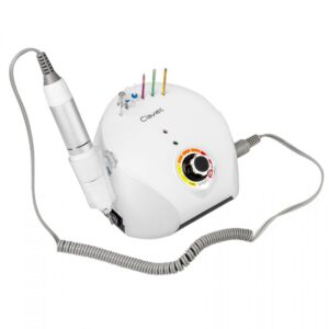 Frezarka do Paznokci Clavier FX 600 – 65W, 35 000 RPM, Biała, Z Pedałem i Zestawem Frezów — zdjęcie 2