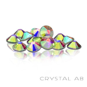 HESSI Cyrkonie SS8 Crystal AB 50 szt. – ozdoby do paznokci 2,3-2,5 mm