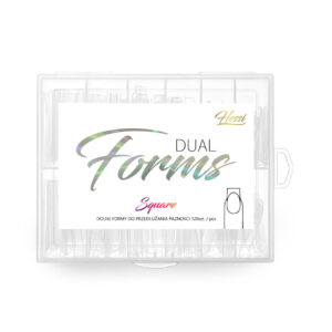 HESSI Dual Forms Square 120 szt - Dolne Formy do Przedłużania Paznokci (Kwadratowe)