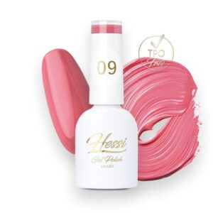 HESSI Lakier hybrydowy 09 – malinowy róż 6 ml