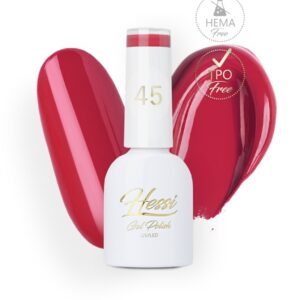 HESSI Lakier hybrydowy 45 – klasyczna intensywna czerwień UV/LED