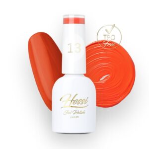 HESSI Lakier hybrydowy nr 13 – intensywny koralowo-pomarańczowy odcień 7 ml