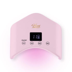 HESSI lampa UV LED 48W Pink różowa bezprzewodowa LCD sensor do paznokci