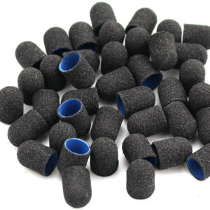 HESSI Nakładki do Pedicure BLACK – Gradacja 180 – 13mm – Profesjonalne Nakładki do Pedicure