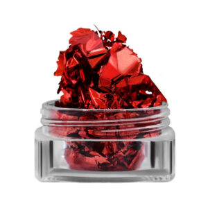 HESSI Pyłek Red Flakes Effect – czerwone płatki do paznokci