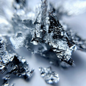HESSI Pyłek Silver Flakes Effect – srebrne płatki do paznokci — zdjęcie 1