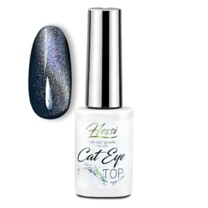 HESSI TOP CAT EYE 7 ML -Top No Wipe - efekt kociego oka z drobinkami