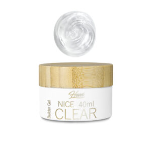 HESSI Żel Budujący Builder Gel NICE CLEAR 40ml – Bezbarwny Trójfazowy Żel Budujący — zdjęcie 3