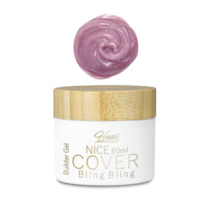 HESSI Żel Budujący NICE COVER BLING BLING 60ml – Naturalny Cover z Drobinką — zdjęcie 3