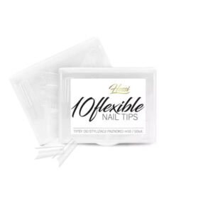 HESSI Tipsy Tunelowe Flexible Nail Tips 10 Przezroczyste 50 szt. — zdjęcie 1