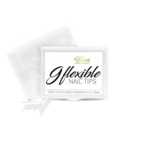 Hessi Tipsy Tunelowe Flexible Nail Tips Rozmiar 9 - Przezroczyste 50szt. — zdjęcie 1