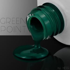 Hessi Lakier Hybrydowy Green Point 7ml Tajemnicza Zieleń — zdjęcie 1