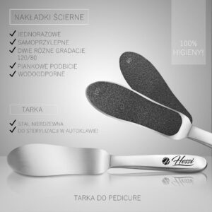 Hessi NAKŁADKI NA TARKĘ 80 do pedicure — zdjęcie 2