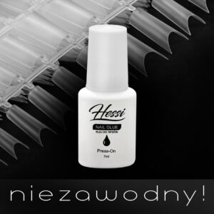 HESSI Klej do Tipsów – NAIL GLUE 7ml – Szybkoschnący i Trwały Klej do Paznokci — zdjęcie 2