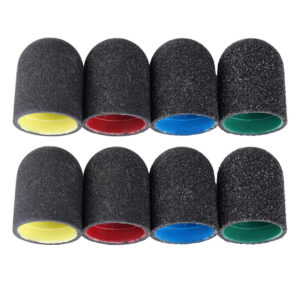 Clavier Kapturki Ścierne, Medisterill do Pedicure, Frezarki PodoCaps 13mm, mix 80/120/180/240 grit 20szt. +nośnik — zdjęcie 1