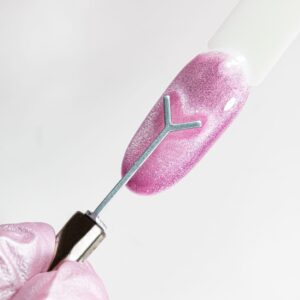 Końcówka do magnetyzera Cat Eye NTN Premium srebrna, kształt Y — zdjęcie 1