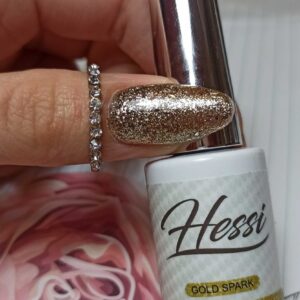 Hessi Lakier Hybrydowy Do Paznokci Gold Spark 7ml — zdjęcie 3