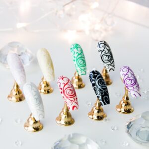 Lakier do stempli MollyLac zielony Nr 8 – stamping nails 10 ml — zdjęcie 3