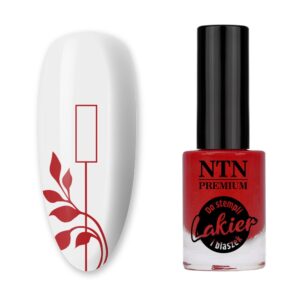 Lakier do stempli i blaszek NTN Premium czerwony 7ml Nr 93