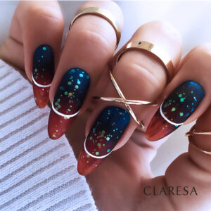 Claresa Lakier hybrydowy Glitter 1 – srebrny brokatowy blask 5g — zdjęcie 1