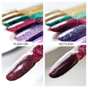 Lakier hybrydowy LED/UV Gel Polish Molly Nails Flashing Lights 3 First Love Nr 613 HEMA/Di-HEMA Free 8g — zdjęcie 4