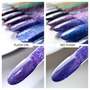 Lakier hybrydowy LED/UV Gel Polish Molly Nails Flashing Lights 3 – Private Show Nr 616 HEMA/Di-HEMA Free 8g — zdjęcie 3