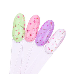 Lakier hybrydowy Molly Nails 8g Nr 152 – fuksja, suszone kwiatki, HEMA Free — zdjęcie 2