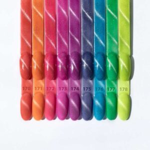 Lakier hybrydowy Molly Nails Neon Flashy Cat Eye Nr 177 – Zielony koci efekt — zdjęcie 3