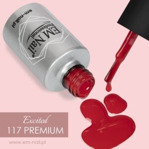 EM Nail Lakier hybrydowy Premium Excited 117 — zdjęcie 2