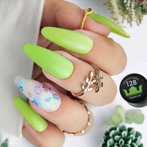 EM Nail Lakier hybrydowy Premium Limoncello 128 — zdjęcie 3