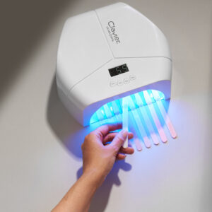 Clavier Lampa do paznokci UV/LED Q100 BL, 48W, biała, 57x LED, lustrzane dno — zdjęcie 2