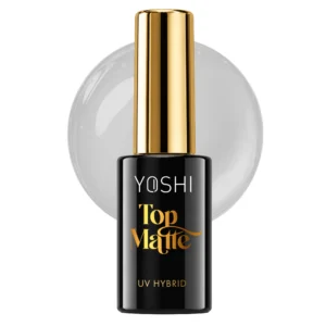 YOSHI Perfect Matte Top – top hybrydowy 10 ml, aksamitny mat No Wipe TPO-FREE