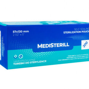MediSterill Torebki do Sterylizacji 5,7 x 13 cm 200 szt. Samoprzylepne Autoklaw — zdjęcie 1