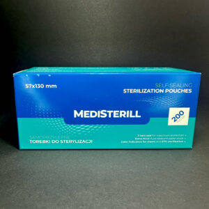 MediSterill Torebki do Sterylizacji 5,7 x 13 cm 200 szt. Samoprzylepne Autoklaw — zdjęcie 2