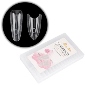 Molly Nails Dual Forms podwójne formy W557 owal 240 szt