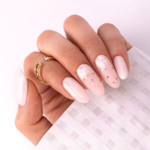 Molly Nails Flowers Nails 150 lakier hybrydowy 8g HEMA Free,suszone kwiatki — zdjęcie 3