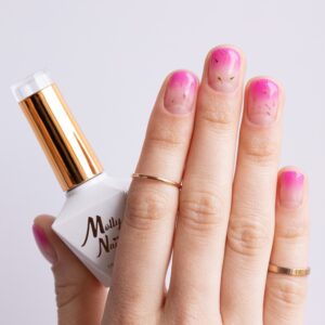 Molly Nails Flowers Nails 150 lakier hybrydowy 8g HEMA Free,suszone kwiatki — zdjęcie 6